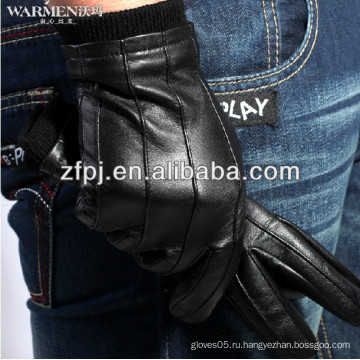 Горячие мужские зимние кожаные перчатки